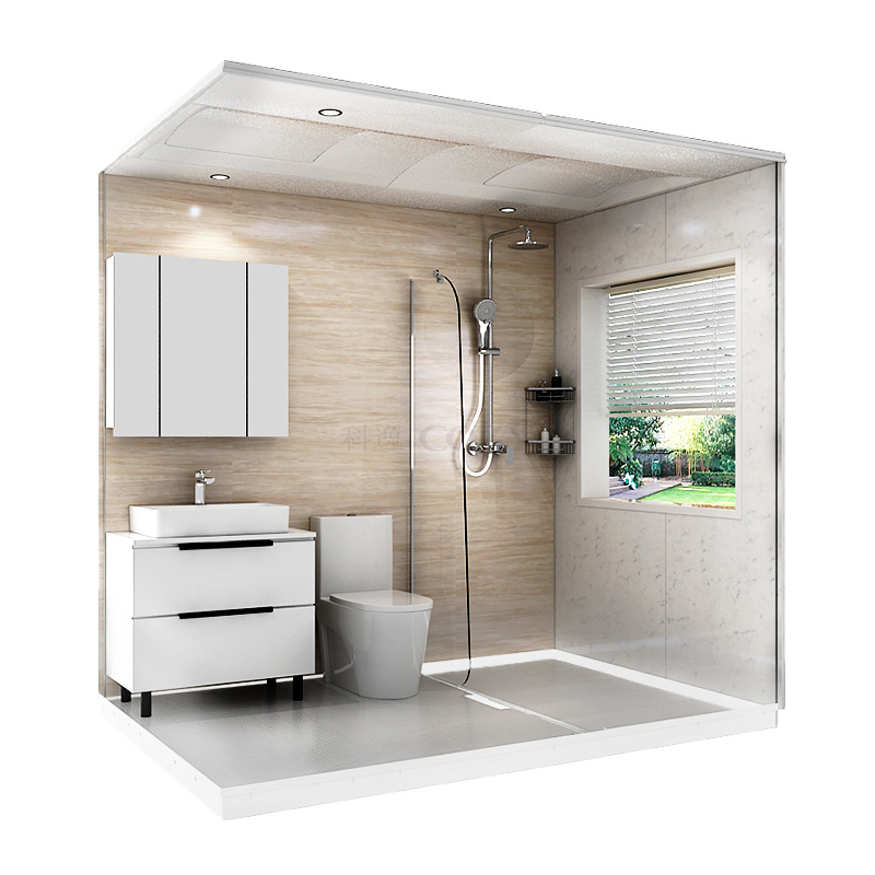 Prefabricated bathroom pod ready made bathroom unit export to India (BUJ1624)