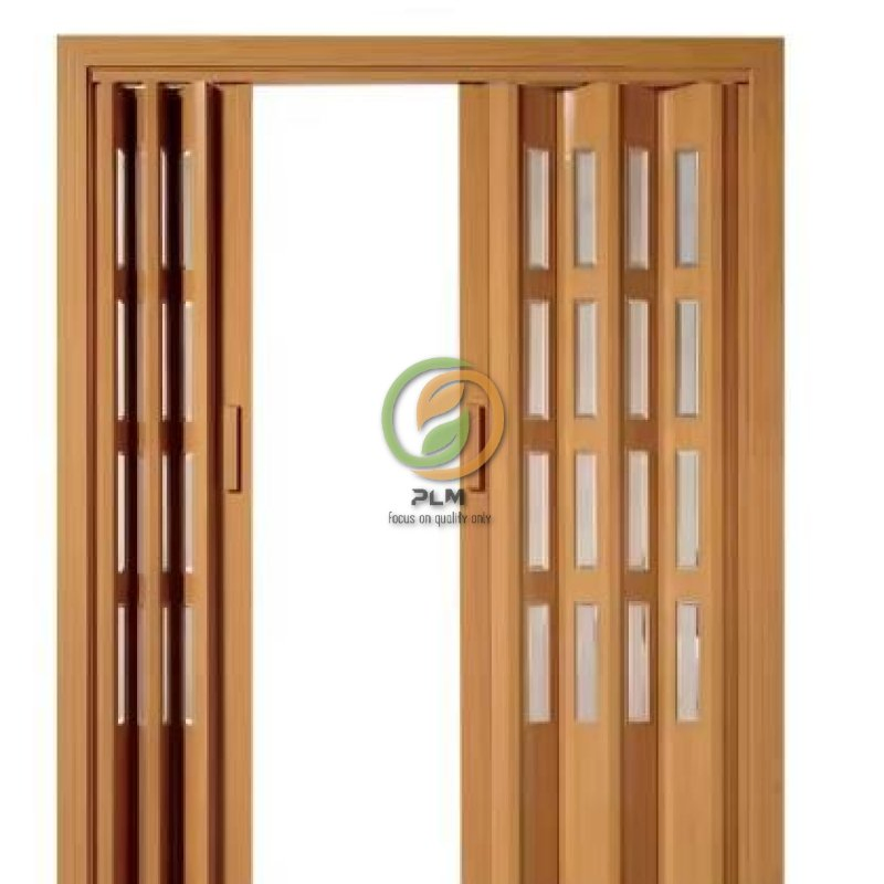 China Manufacturer Bathrooms PVC Sliding Accordion Doors Folding Door Plastic with Lock PVC Accordion Door