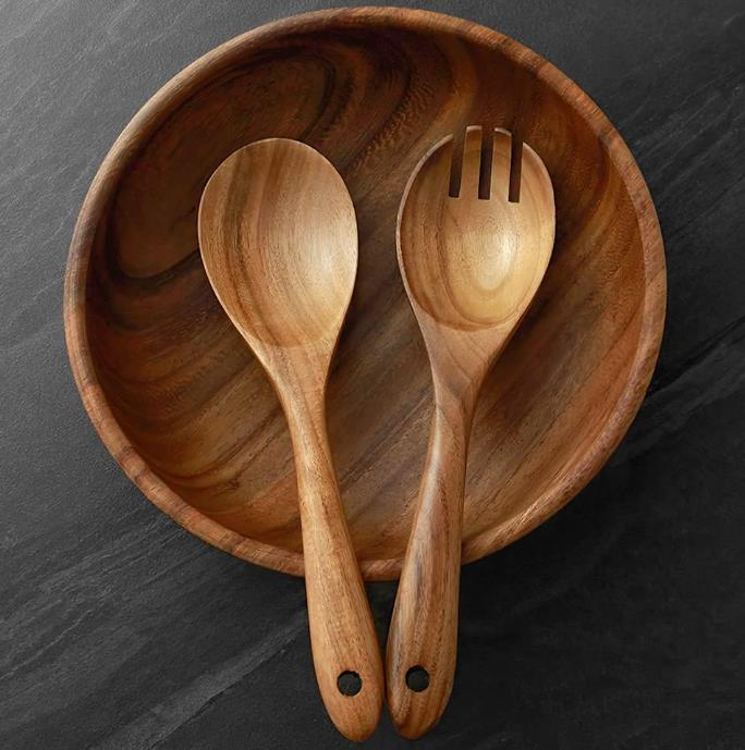 Wooden Salad Bowl Set (3 Pieces)