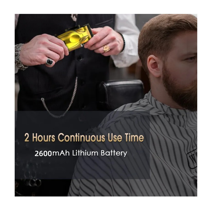 PRO Barber Machine Low Noise Electric Hair Cutter Graphite Blades 2.3 Cordless BLDC