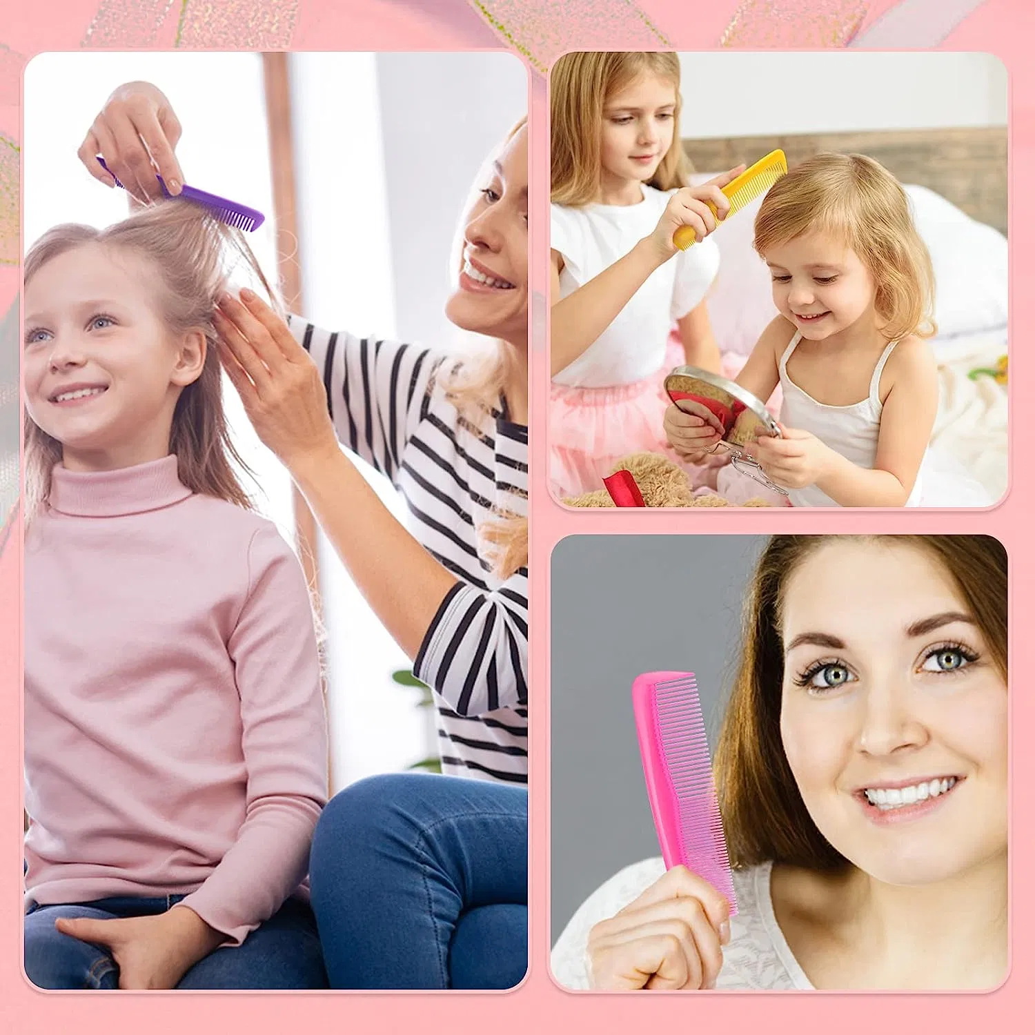 Wholesale Hair Combs Plastic Hair Brush Comb for Kids Girl