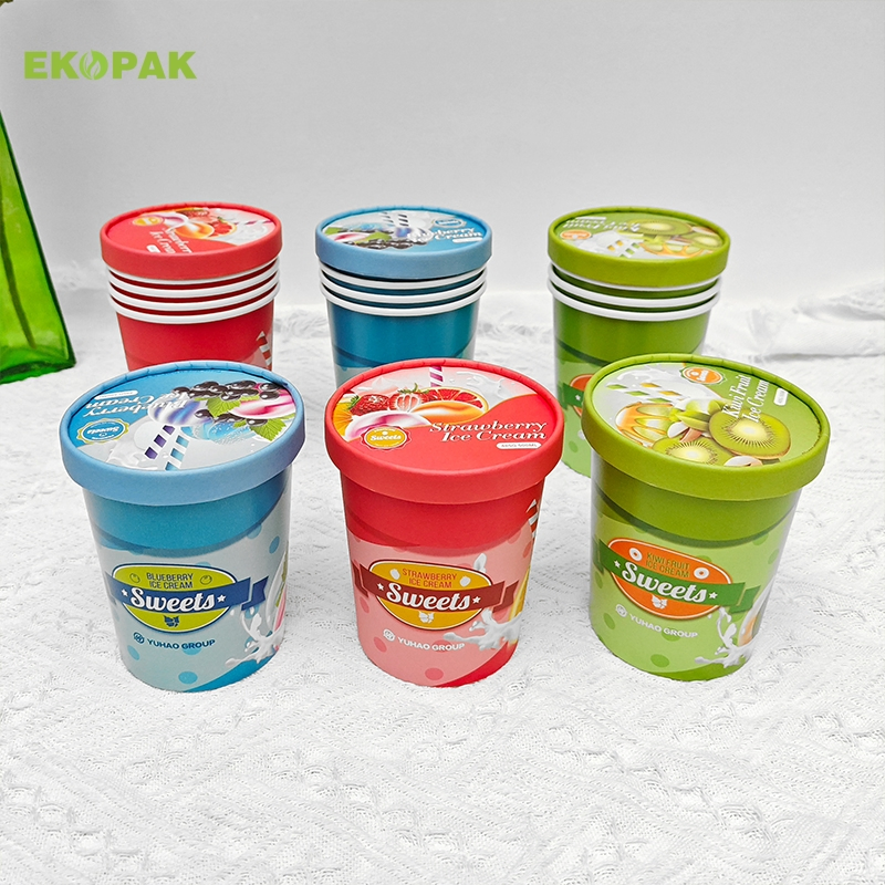 Food Grade Double PE Low Price Paper Ice Cream Cup