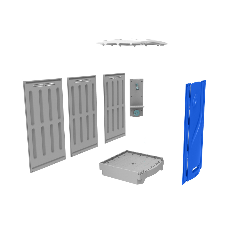 Mobile Shower Booth Outdoor Portable Shower Room for Work Sites & Disaster Relief