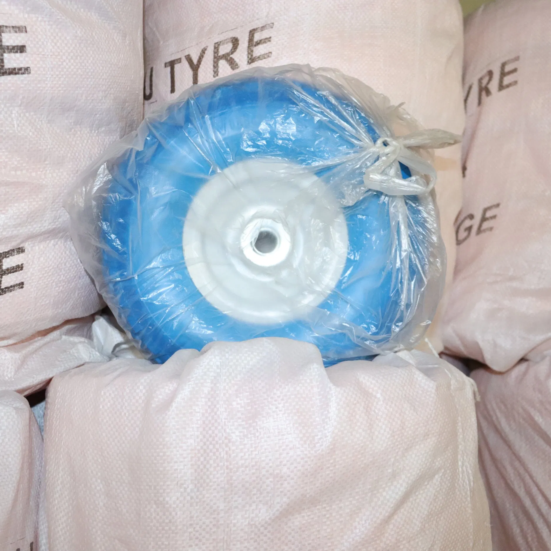Durable High Quality Highload Capacity Flexible Metal Rim PU Foam Wheel (3.00-4)
