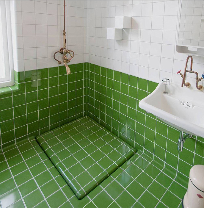 Dark Green Color Corner Bathroom Tiles Border Tiles Decorative Tile Trims
