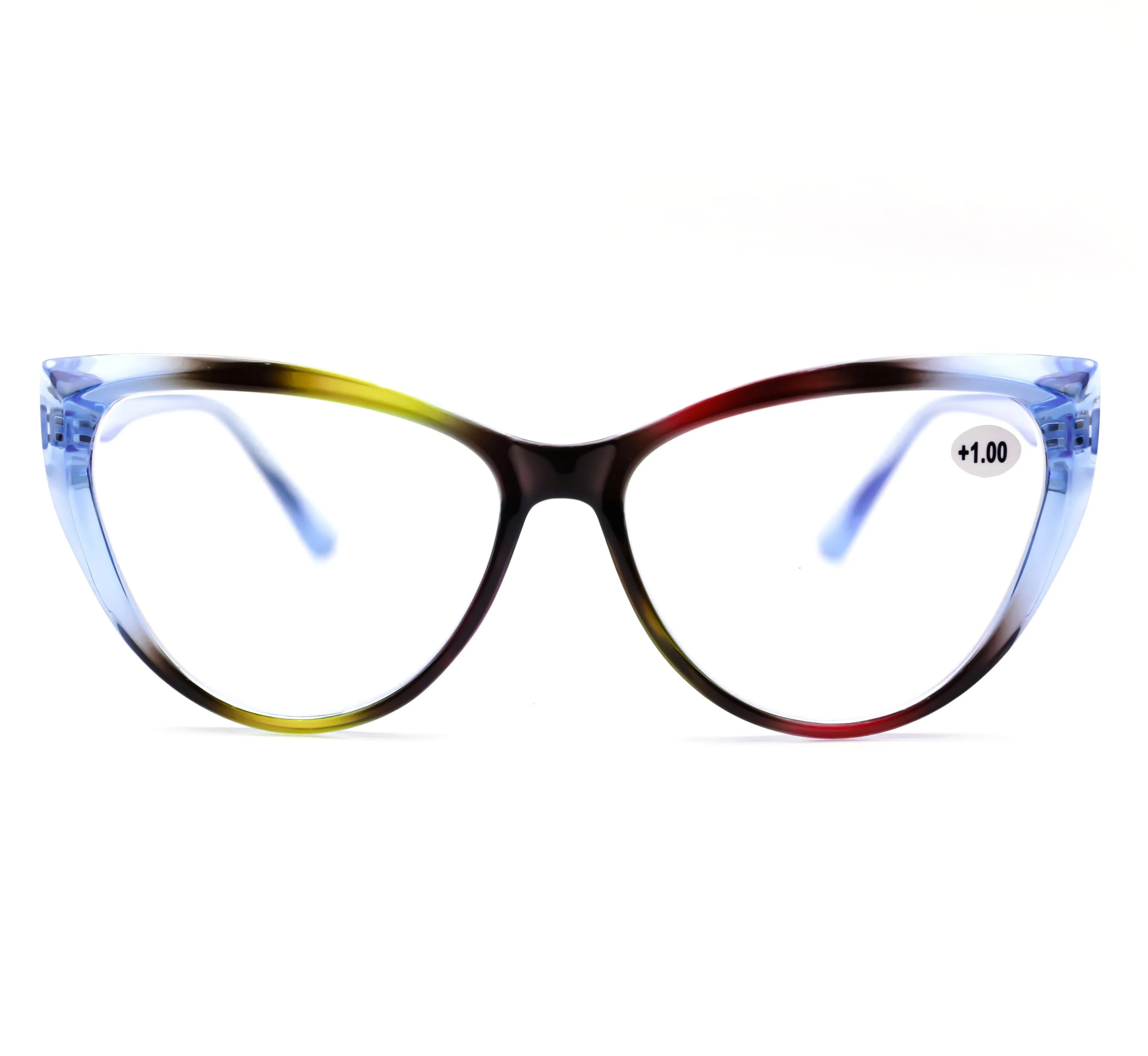 Cat Eye Gradient Color Fashion Reading Glasses Eyewear with Metal Hinge