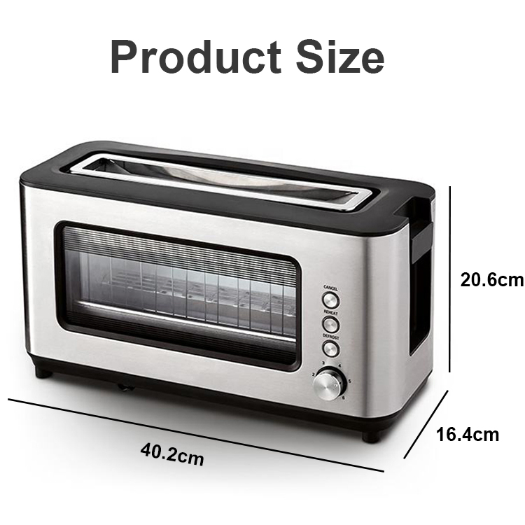 2 Slice Household Digital Bread Toaster with Indicate Light for Home Use