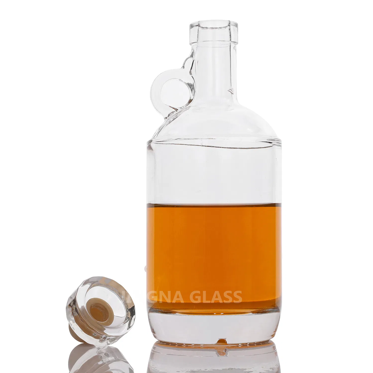 750ml Glass Bottles for Alcoholic Beverages Custom Wine Transparent Liquor Bottle