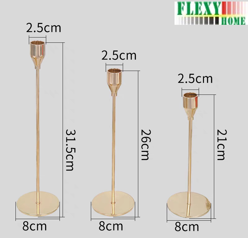 Simple Decoration for Dining Party Candle Holder with Heavy Base