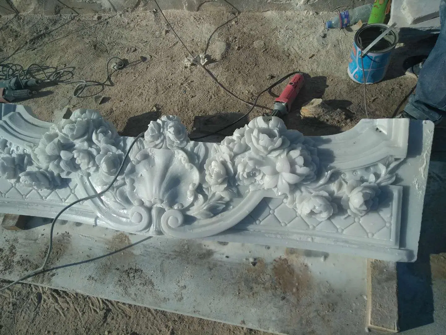 White Marble Fireplace Antique Modern Fireplace for Home/Interior/Decoration