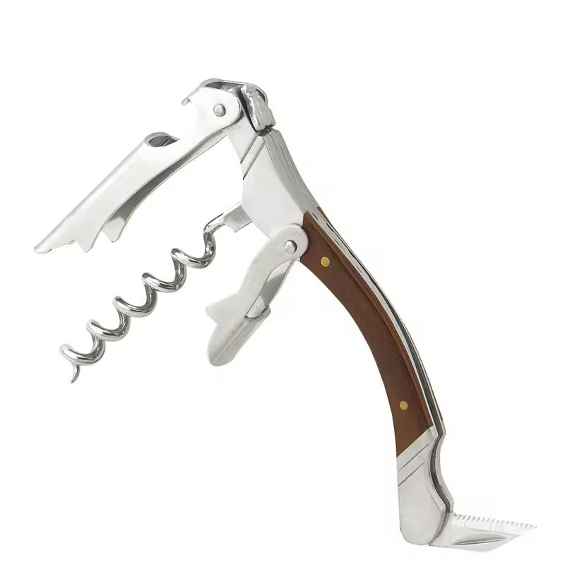 Bar Accessories Wine Opener Corkscrew with Wooden Handle
