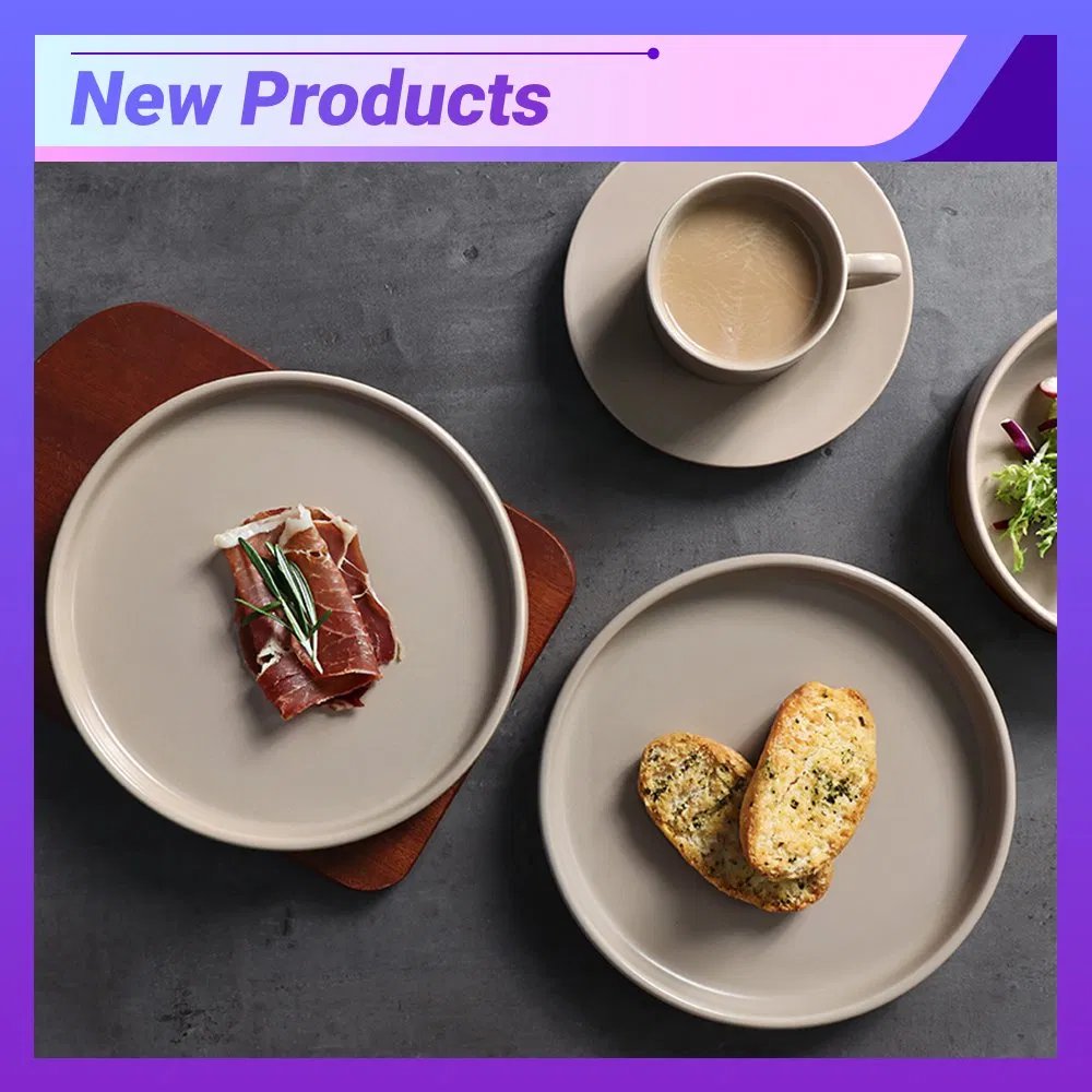 New Arrival Christmas Tableware Dish Set Dinner Dinnerware Plates Beige Color Crockery Dinner Set for Buffet Catering Restaurant Hotel