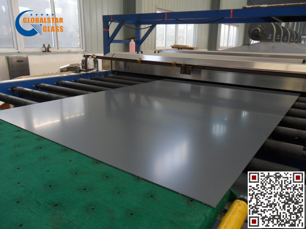 4mm 5mm 6mm Cat I/Cat II Silver Aluminum Mirror Glass with Smooth Back Film/Smooth Vinyl Back Mirror