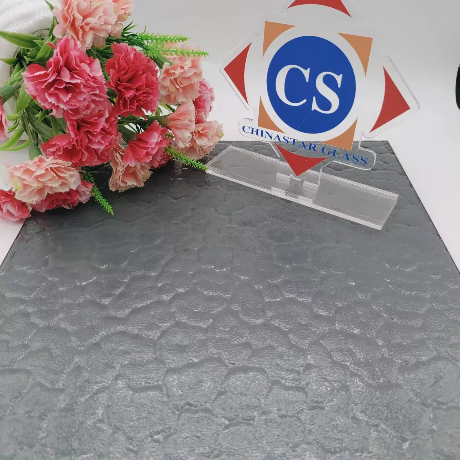 7mm 2140*3300mm Grey Aqualite Patterned Glass for Achitecture/Decorative/Furniture/Window