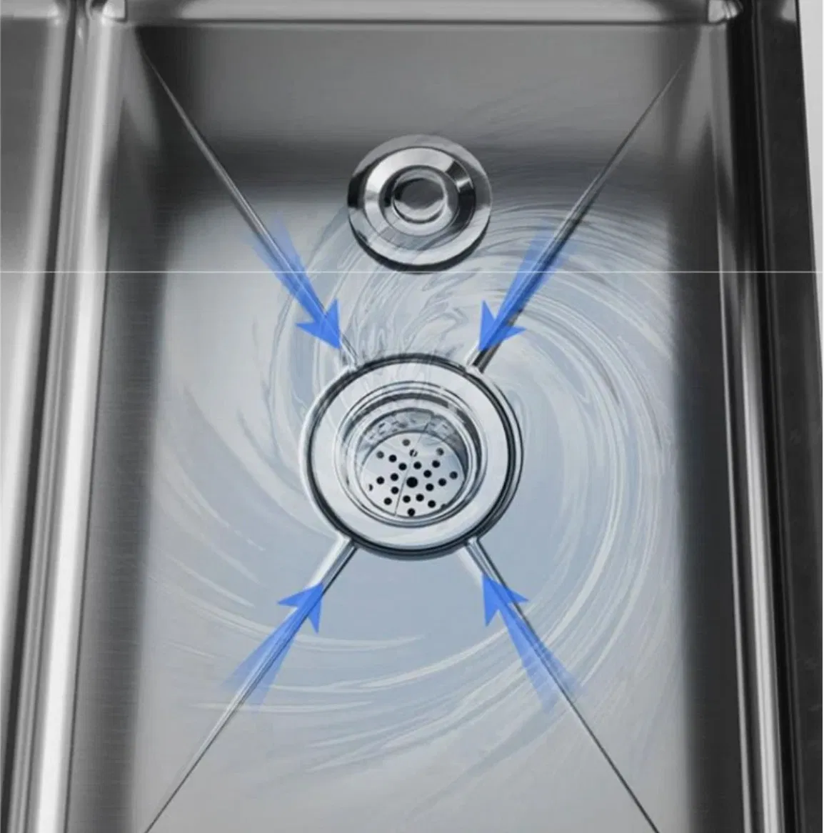 Stainless Steel Mop Sink Durable Large Sink for Cleaning Washing