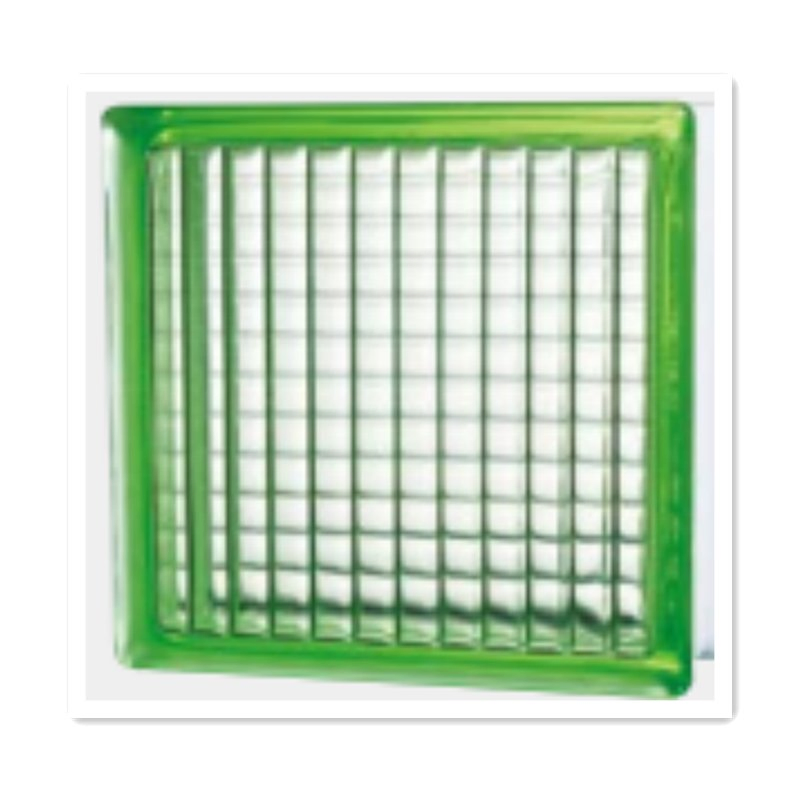 190X190X80mm Transparent Colored Glass Block