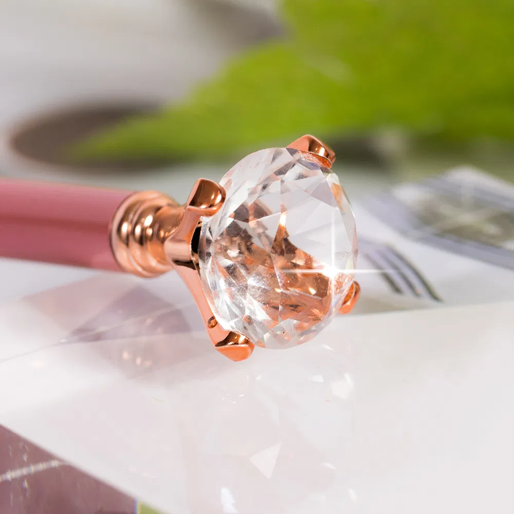 Guyo Rose Gold Metal Handle Nylon Nail Brush Set Customizable Logo