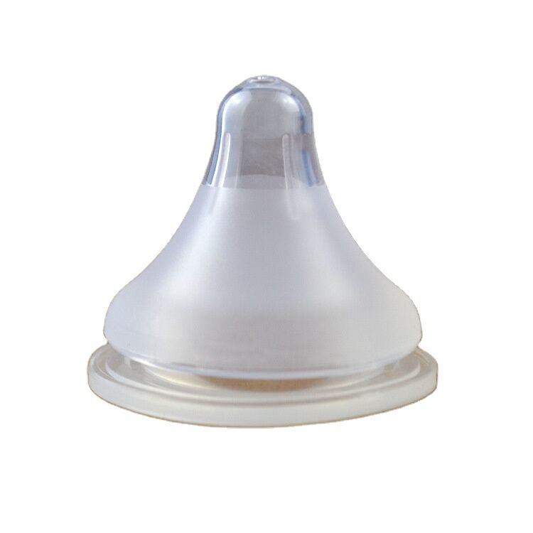 Custom Anti-Colic Baby Feeding Bottle Nipple, Wide Neck LSR Pacifier BPA Free, Breast Type Silicon Teat Borosilicate Glass Feeder Nipples Baby Product