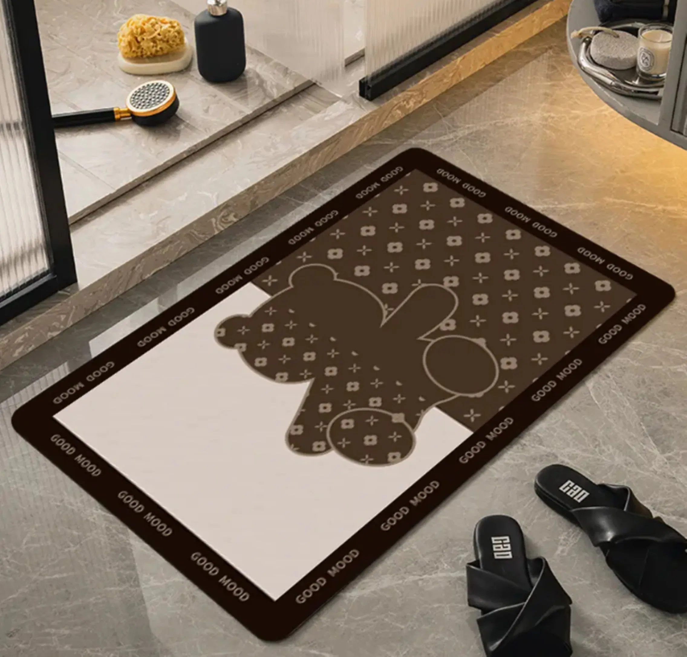 Easy Clean Non-Slip Diatom Mud Mat Bathroom Kitchen Mat