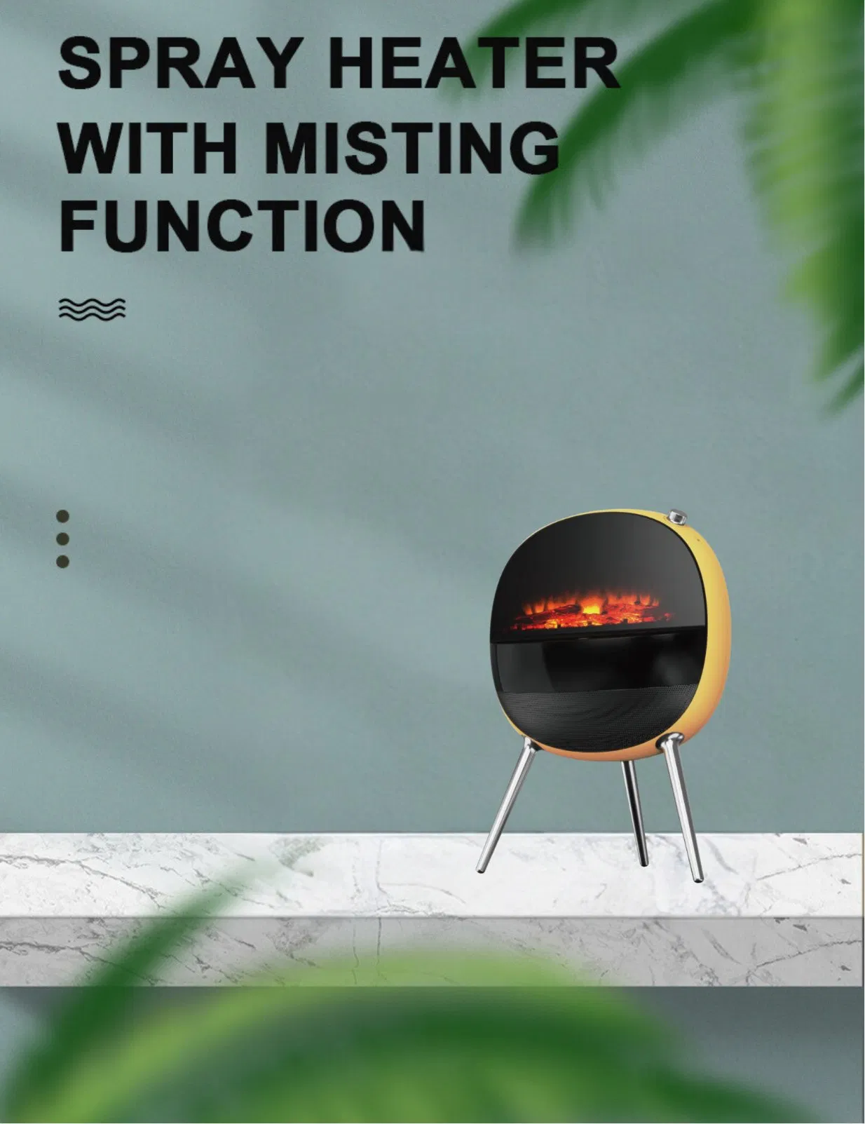 2024 False Fire Heater Electric Heater Heating