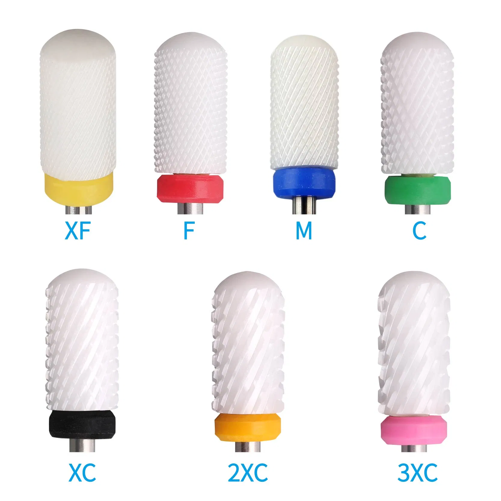 Ceramic Large Barrel Smooth Top Safety Nail Drill Bits