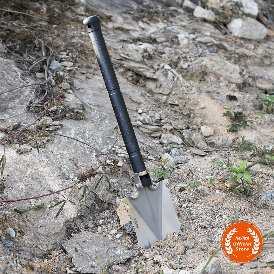 Nextool Adventure Survival Tool Multi Functional Folding Shovel with Compass