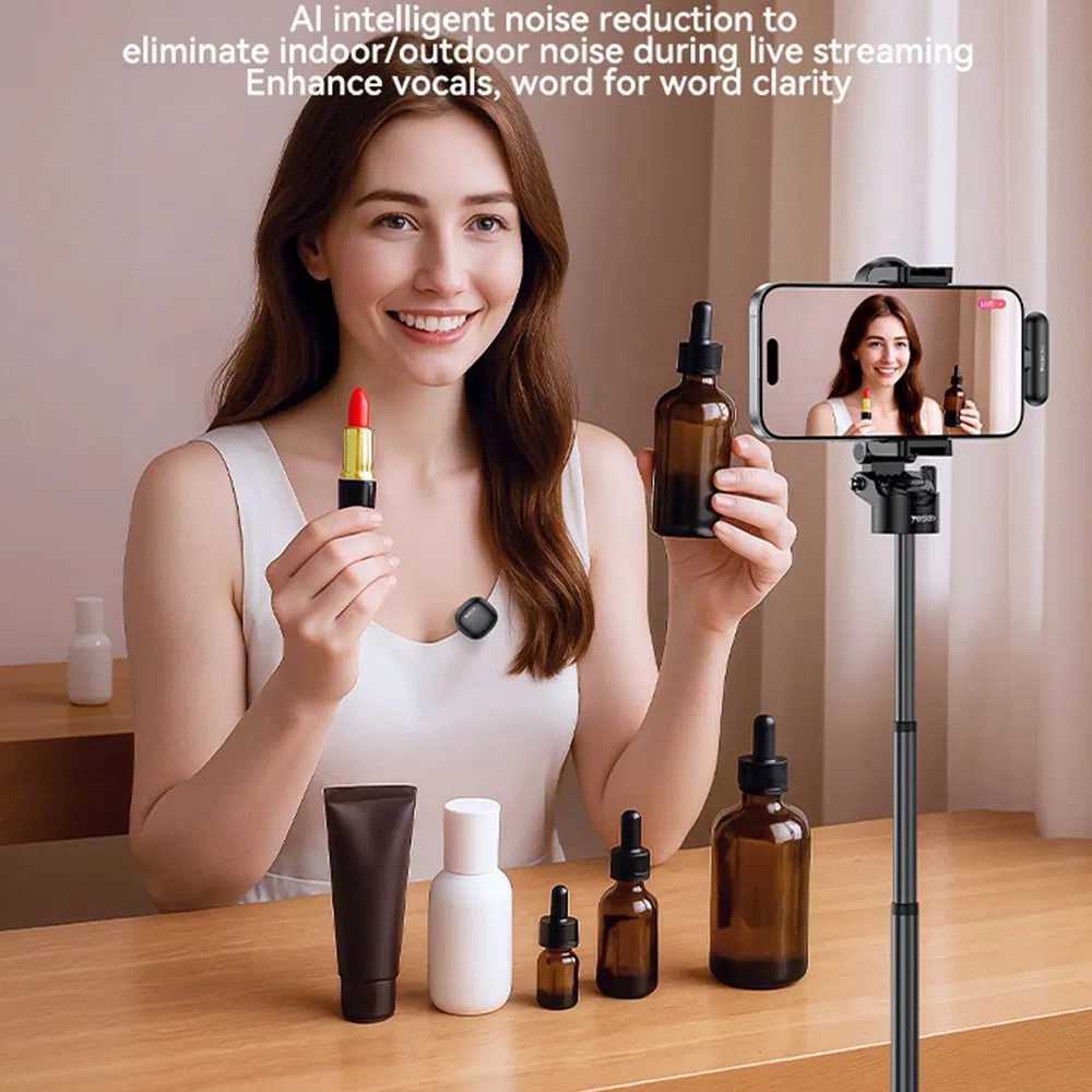 Yesido Kr21 Беспроводной петличный микрофон с шумоподавлением