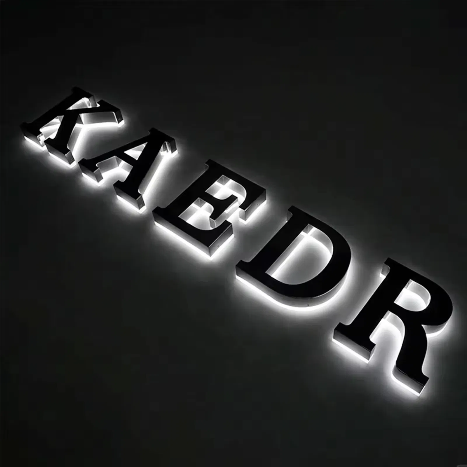 Letter Luminous Store Sign Logo Acrylic Glowing LED 3D Letter Sign Board Signage Outdoor Custom LED Signs for Business