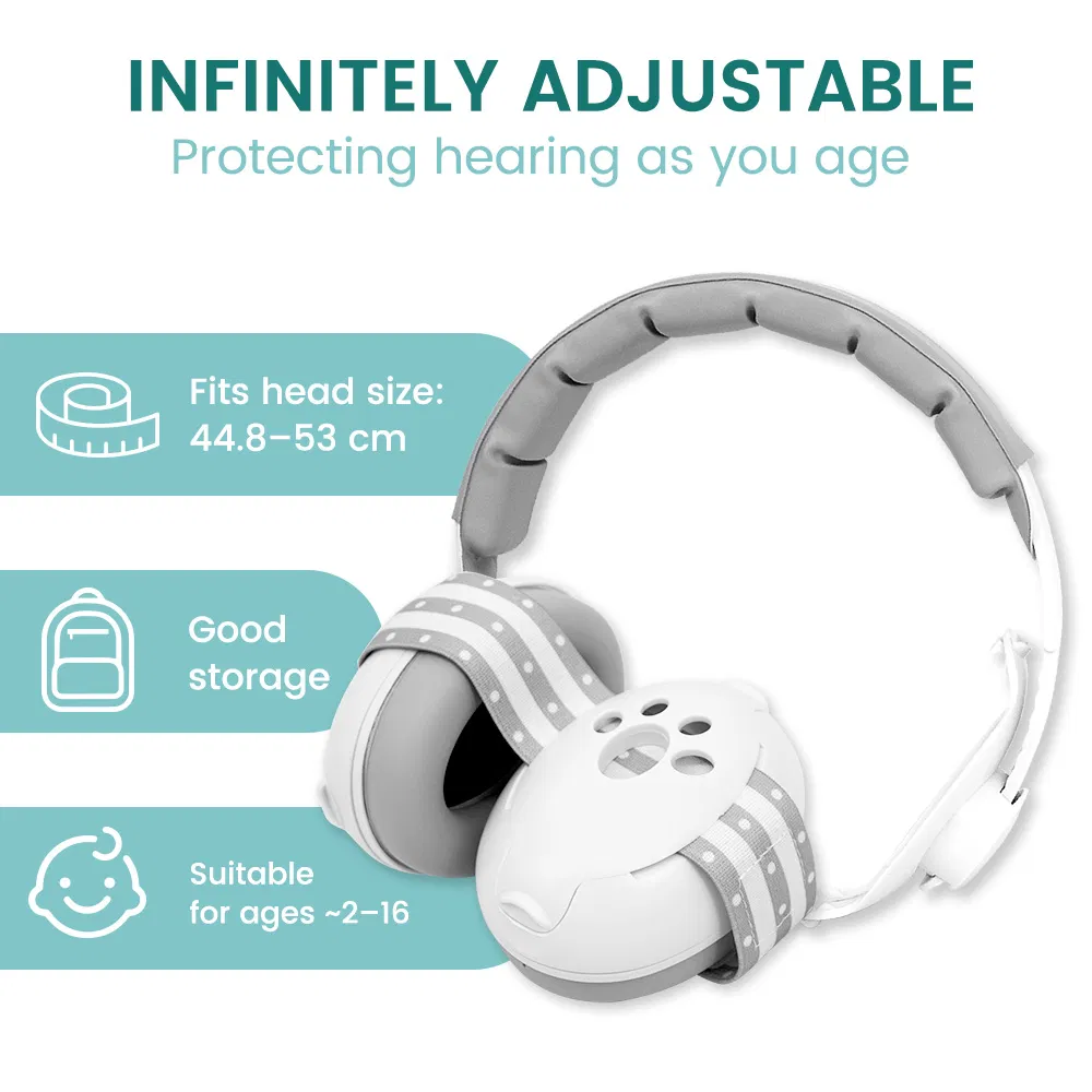 2 in 1 ABS Materials Kids Baby Protective Ear Muffs Safety Hearing Earmuffs for Sleep Baby Supplies