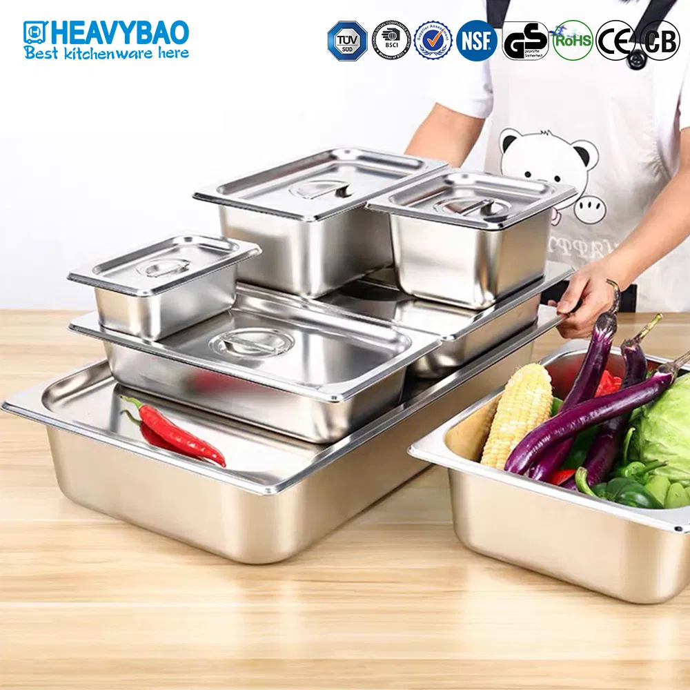 Heavybao Hotel Equipment Restaurant Kitchen Food Grade Gastronorm Containers Food Gn Pan