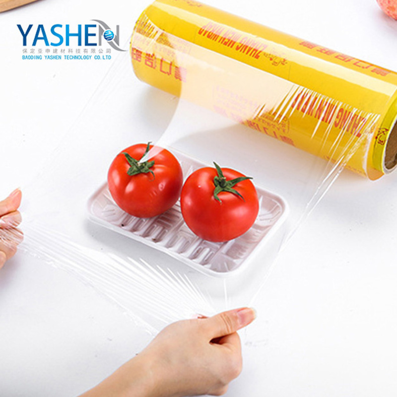Clear Food Grade Wrap Food Durable Stretch Plastic Film PVC Cling Film