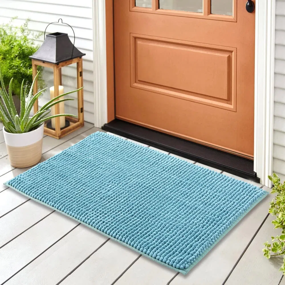 Non-Slip Machine Washable Perfect Chenille Bath Mat