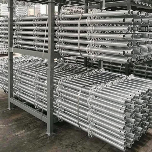 Heavy Duty Adjustable Height Galvanized Ladder Frame Scaffolding for Construction Building
