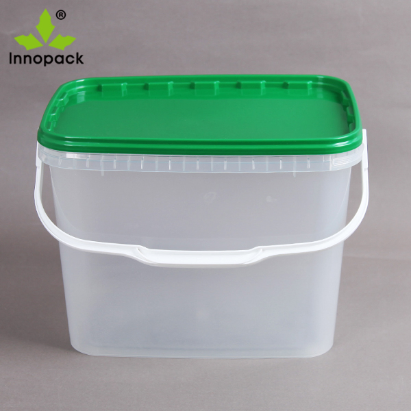 Food Grade 9L Square Cookies Biscuit Plastic Buckets with High Quality