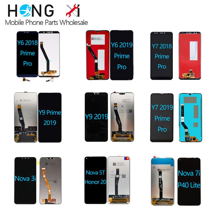 Original Incell Mobile Phone LCD for Huawei Y5 2017 Y6 PRO 2018 Y7 Y8 Y9 Prime 2019 Display for Huawei Nova 2 3I 4 5t 6 7I 8I 9 Se Plus Touch Screen Replacement