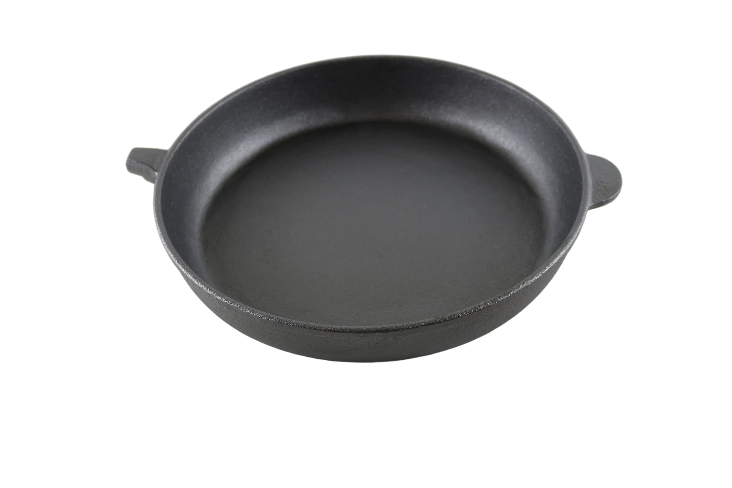 Чугунная сковорода с антипригарным покрытием и ручкой