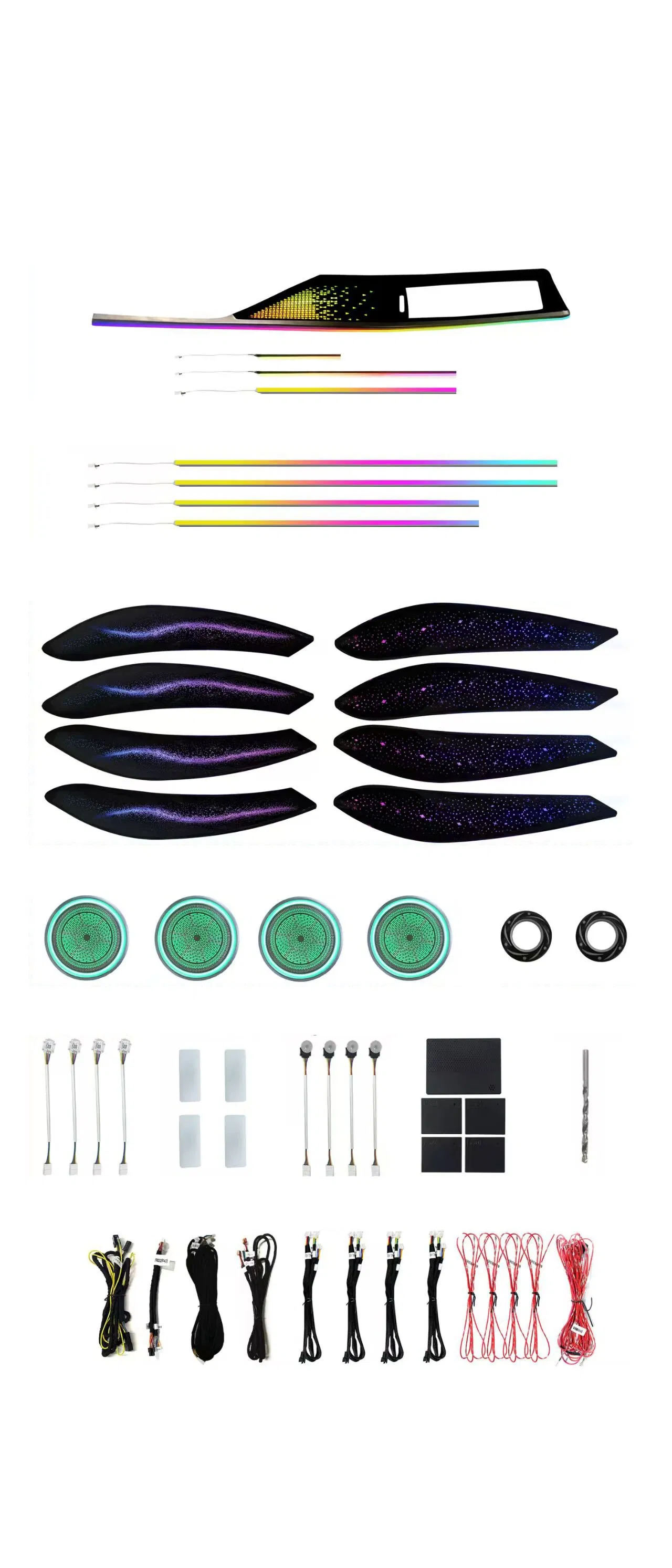 LED-лента для салона автомобиля с RGB-подсветкой