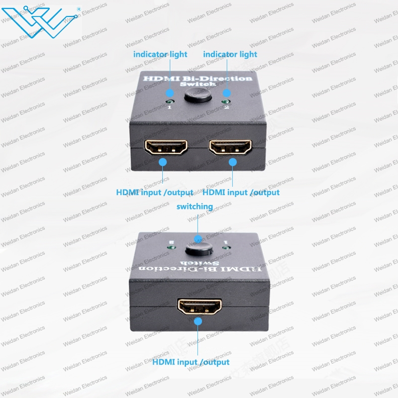 Ручной HDMI 2.0 коммутатор, двунаправленный