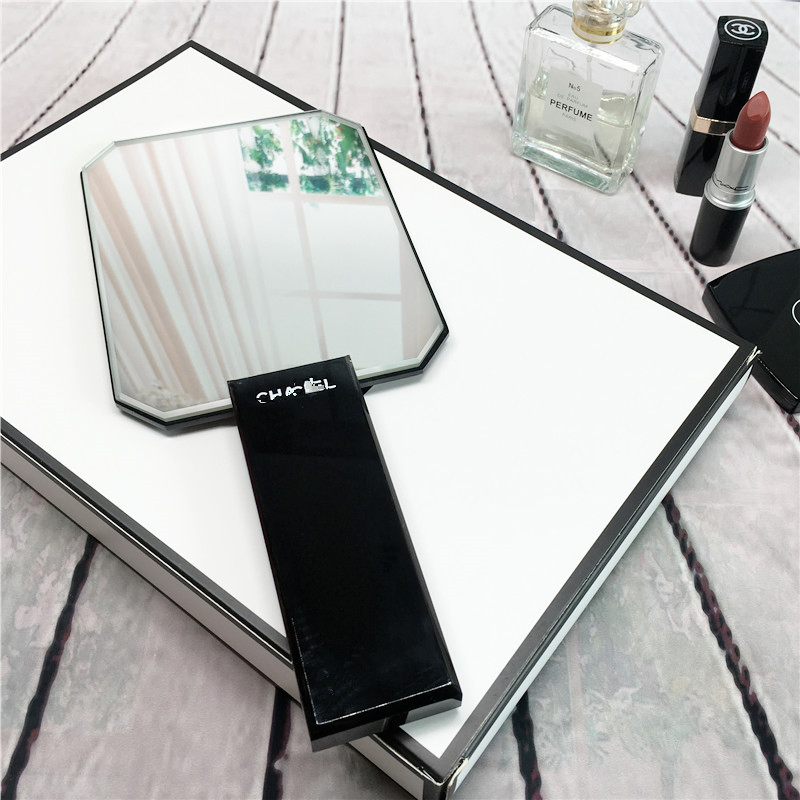Luxury Acrylic Makeup Cosmetic Mirror with Handle