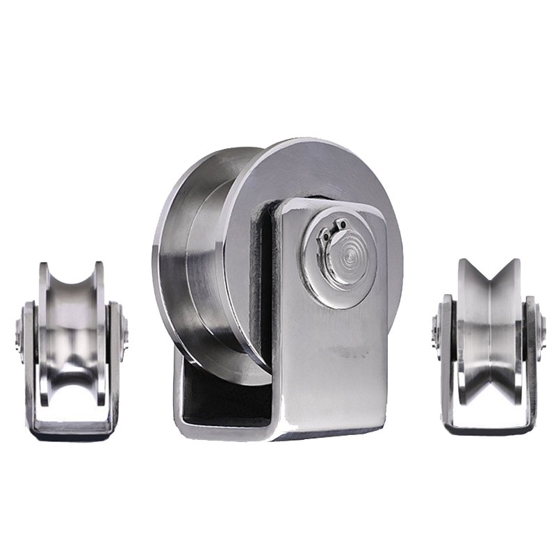 Heavy Duty Double Bearing Sliding Door Wheel Sliding Gate Roller Wheel Metal U V Y Groove Sliding Gate