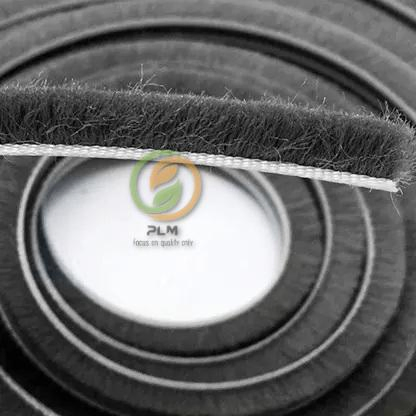 Factory Supply 3p Aluminum Door and Window Wool Pile Weather Strip with Rubber