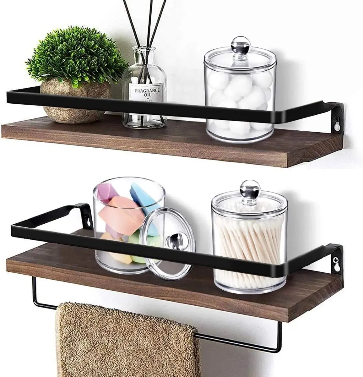 Multifunction Qtip Holder Storage Canister Clear Plastic Acrylic Jar Bathroom for Cotton Ball Cotton Swab