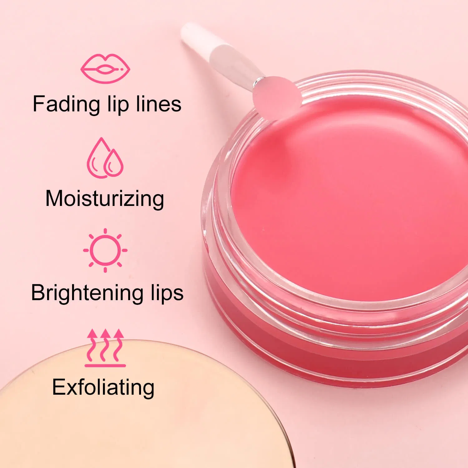 Custom Waterproof Clear Long Lasting Manufacturer Pink Packaging Lip Balm Wholesale