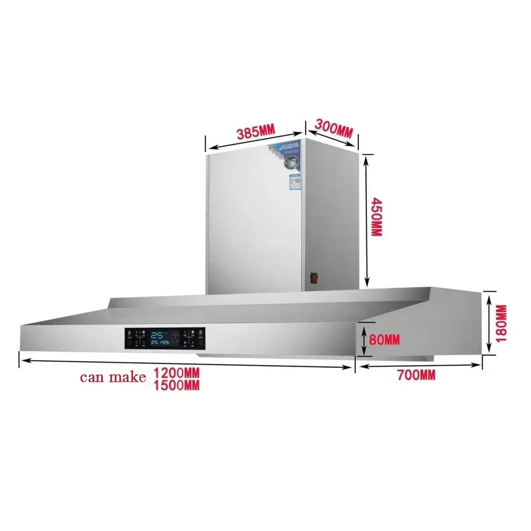 High-Efficiency Single Flue Body Range Hood for Modern Kitchen Equipment