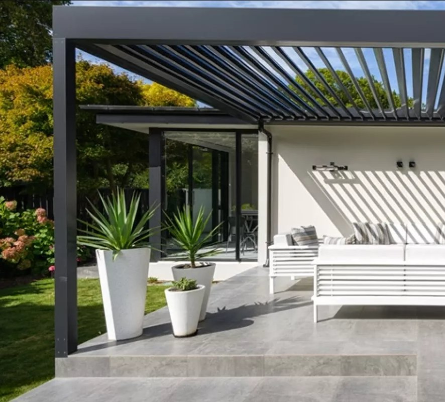 Premium Aluminum Pergola with Electric Retractable Roof and Made in China Price
