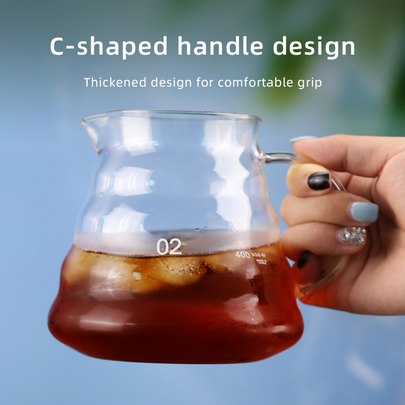 Versatile Coffee Server - Heat-Resistant Borosilicate Glass Carafe