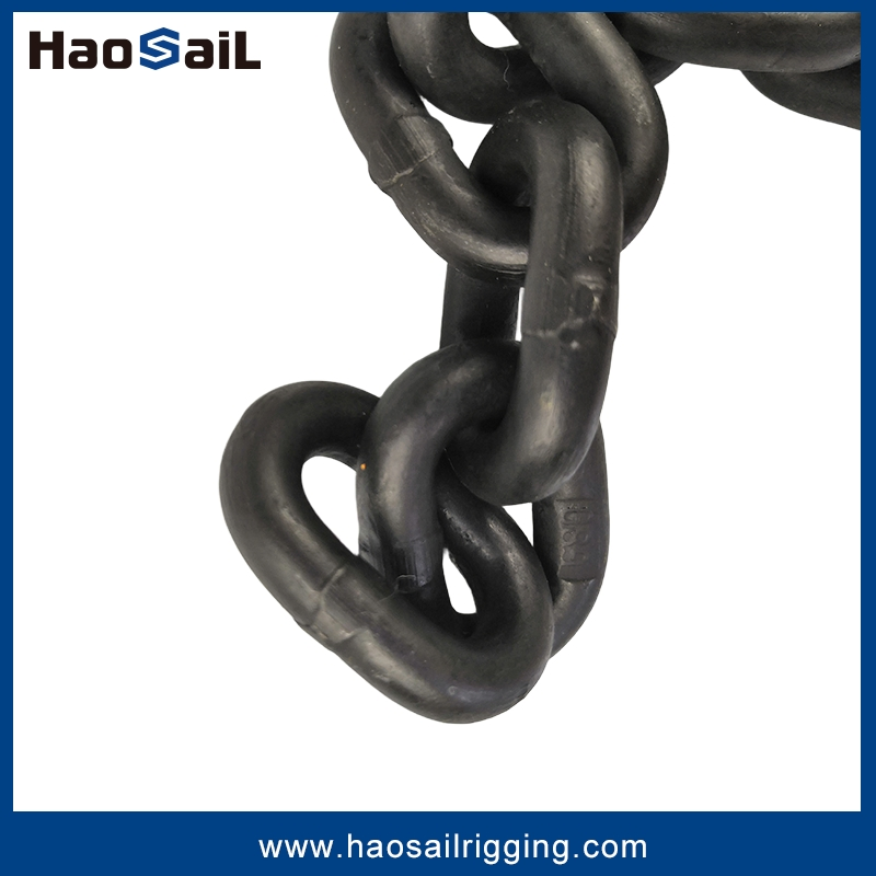 En818-2 G80 High Strength Alloy Steel Galvanized/Black/ Electrophoresis Welded Load/Hoist/Lifting Link Chain for Wire Rope/ Chain Sling