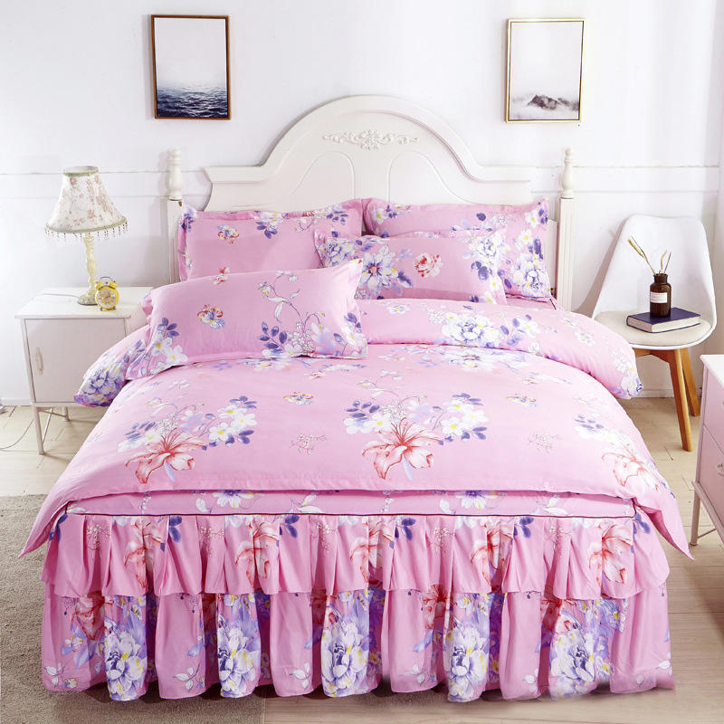 New Design Fashion Bedspread Queen Bed Skirt Single Double Bed Dust Ruffle Bed Cover