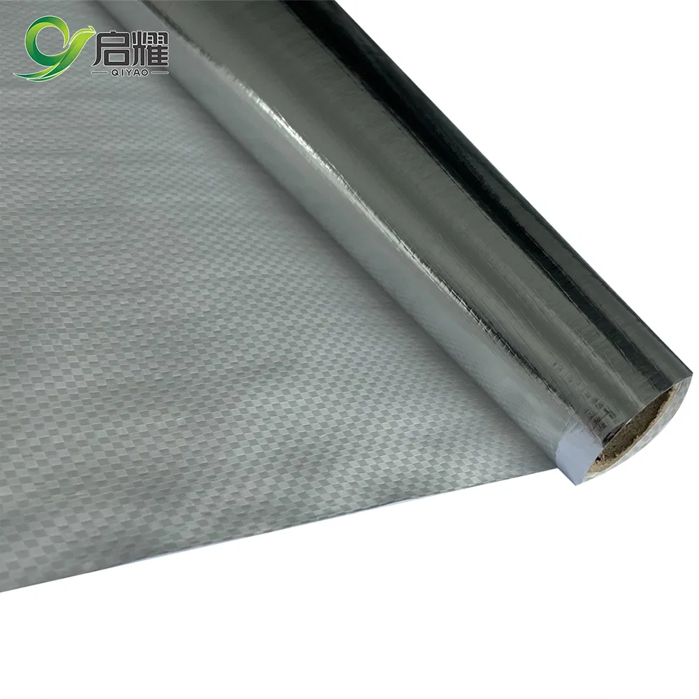 Aluminum Foil Insualtion Woven Fabric Radiant Barrier House Wraps Solid