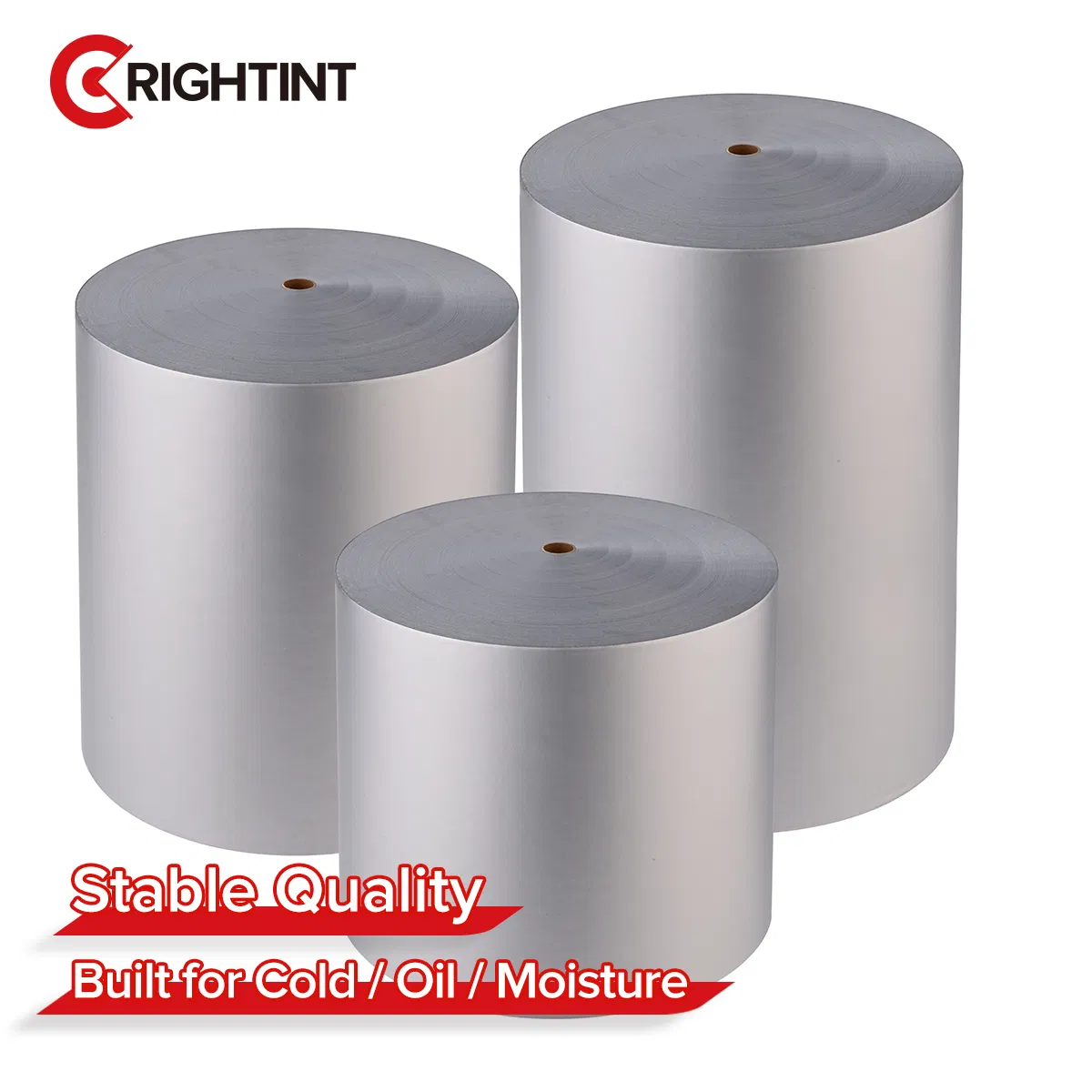 Matte Silver PET Durable Sticker Material for Equipment Labels